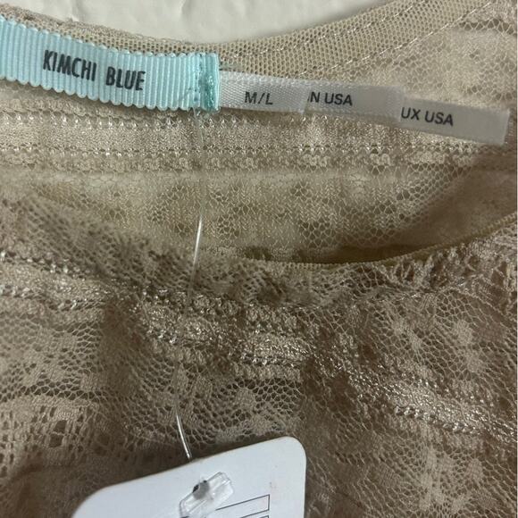 Urban Outfitters Kimichi Blue Lace Top size M/L NWT - Picture 8 of 10